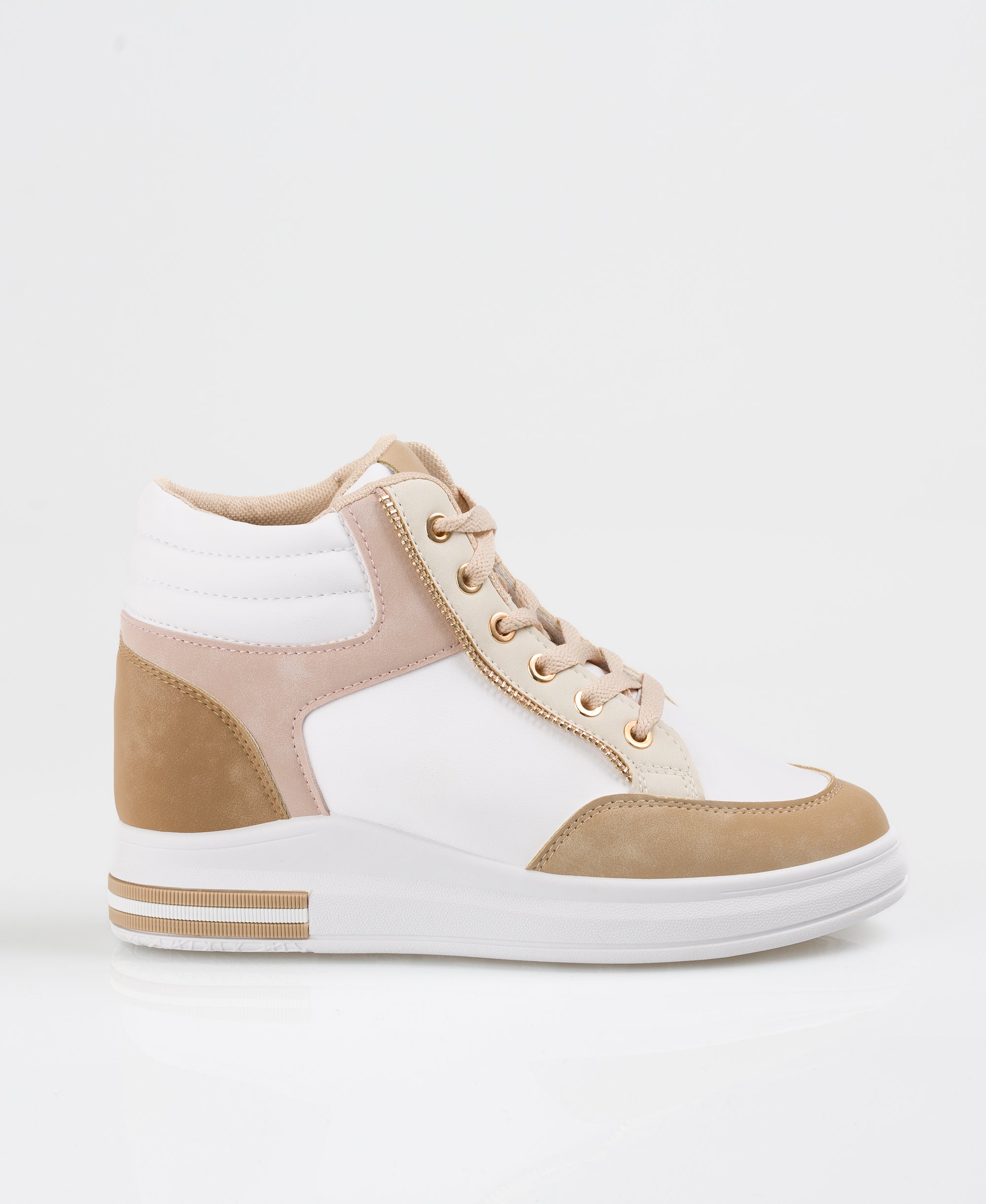 KRISP Colour Block High Top Fashion Trainers (5612)